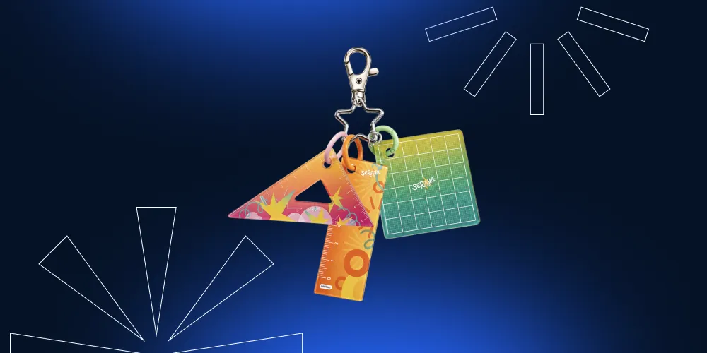 ruler keychain